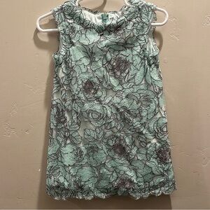 Formal Floral Lace Sleeveless Toddler Dress